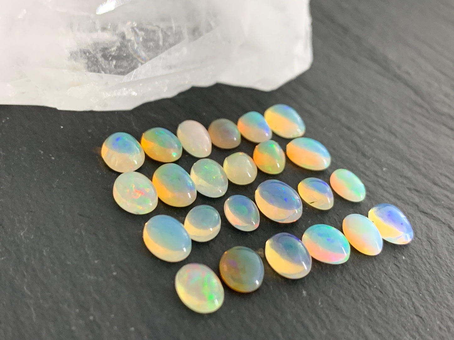 Ethiopian Opal 5-7mm long cabochon