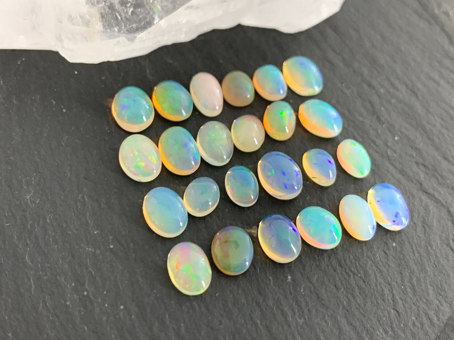 Ethiopian Opal 5-7mm long cabochon