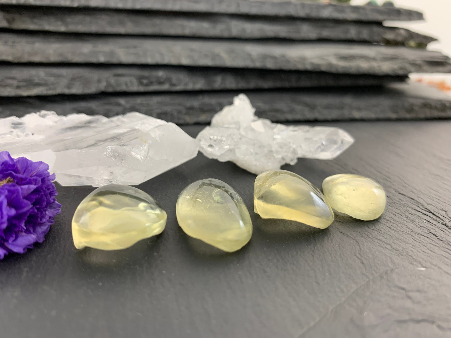 Libyan Desert Glass 18-24mm long cabochon