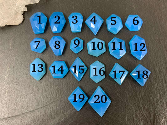 Blue Chalcedony cabochon