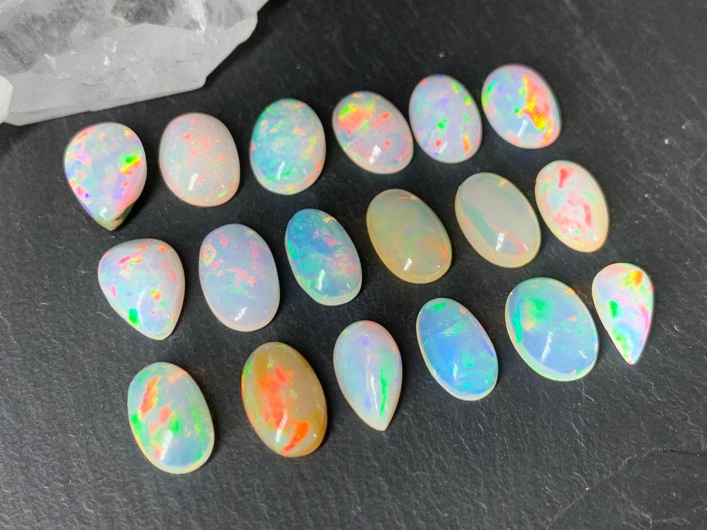 Ethiopian Opal 11mm long cabochon