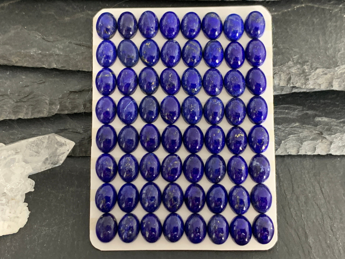 Lapis Lazuli oval 6x8mm cabochon - Calibrated acbochons