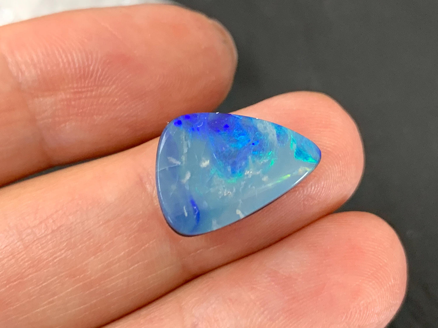 Australian Opal doublet 11x16x4mm cabochon