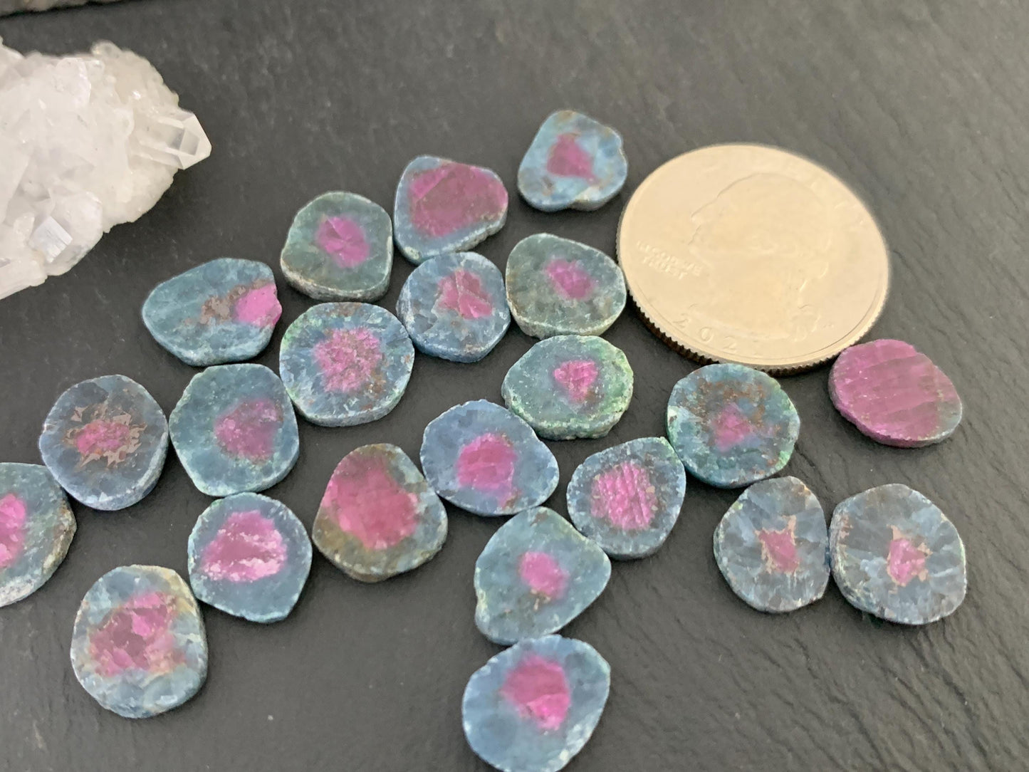Watermelon Ruby 11mm long slice