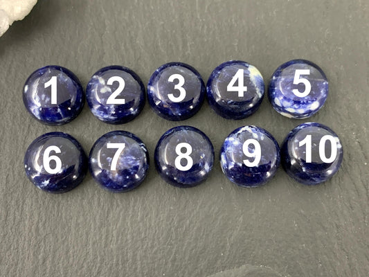 Sodalite round 12mm cabochon