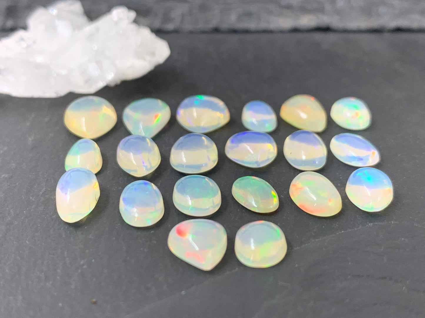 Ethiopian Opal 9-12mm long cabochon