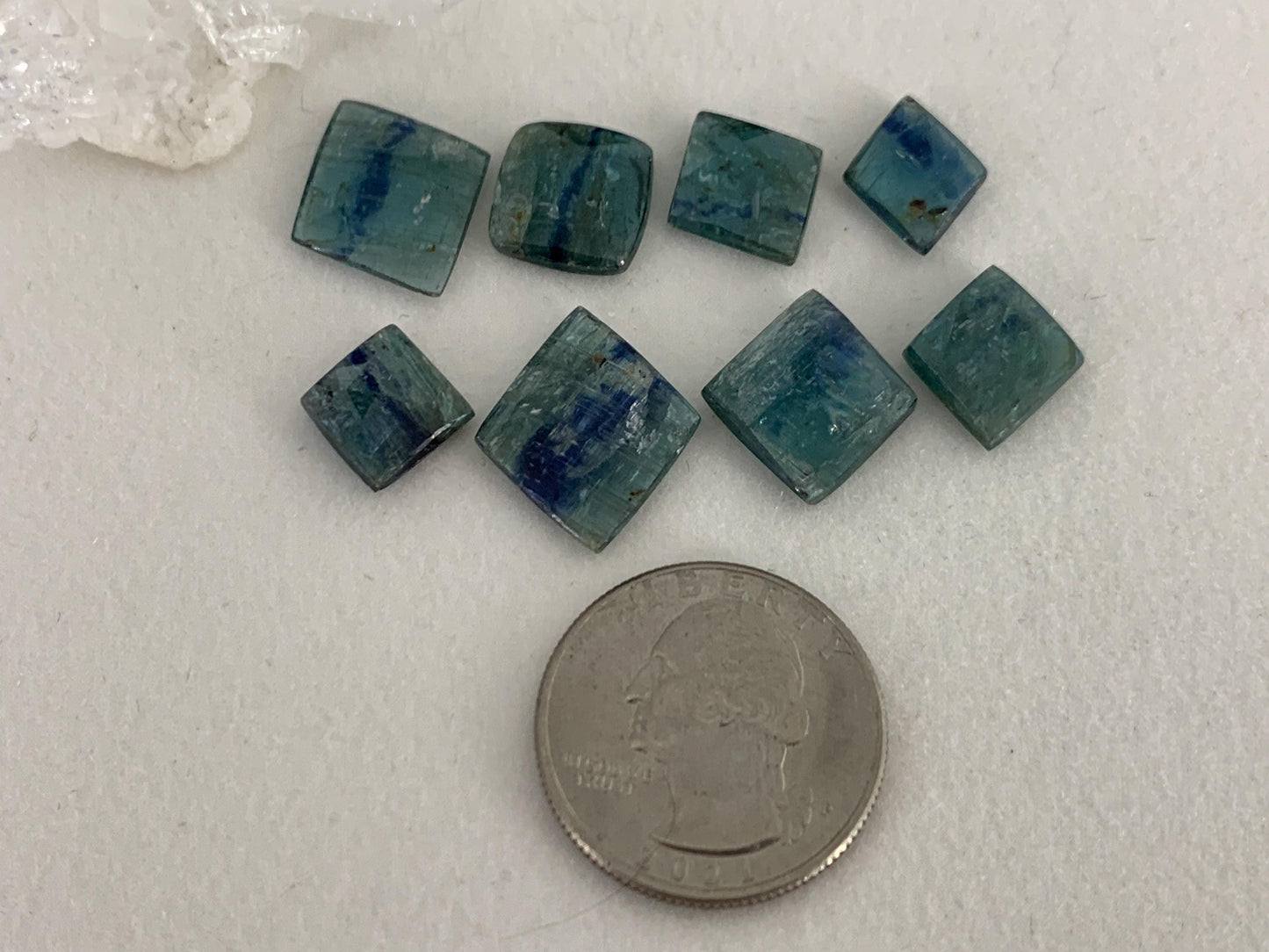 Faceted Kyanite 13-19mm long cabochon- select your cabochon