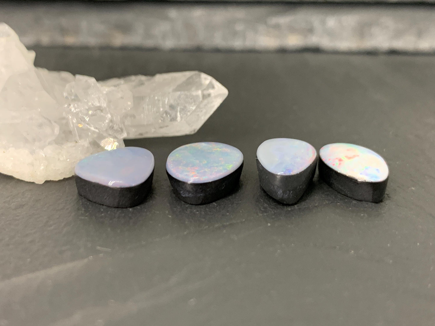 Australian Opal doublet 12-13mm long cabochon