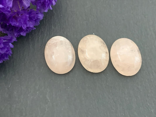Morganite oval 12x16mm cabochon - Calibrated cabochons
