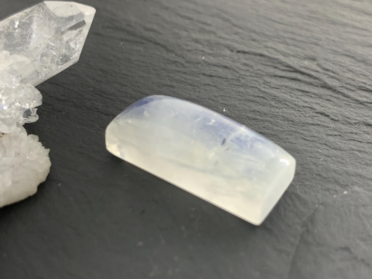 Rainbow Moonstone 22x9x8mm cabochon
