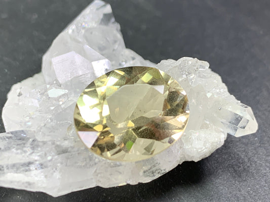 Faceted Citrine Oval 15x13mm