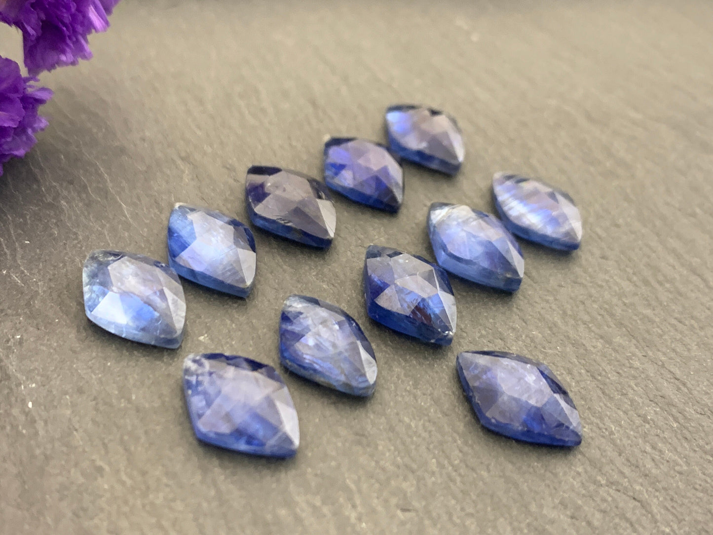 Faceted Kyanite 8x12mm Cabochon | Natural Kyanite