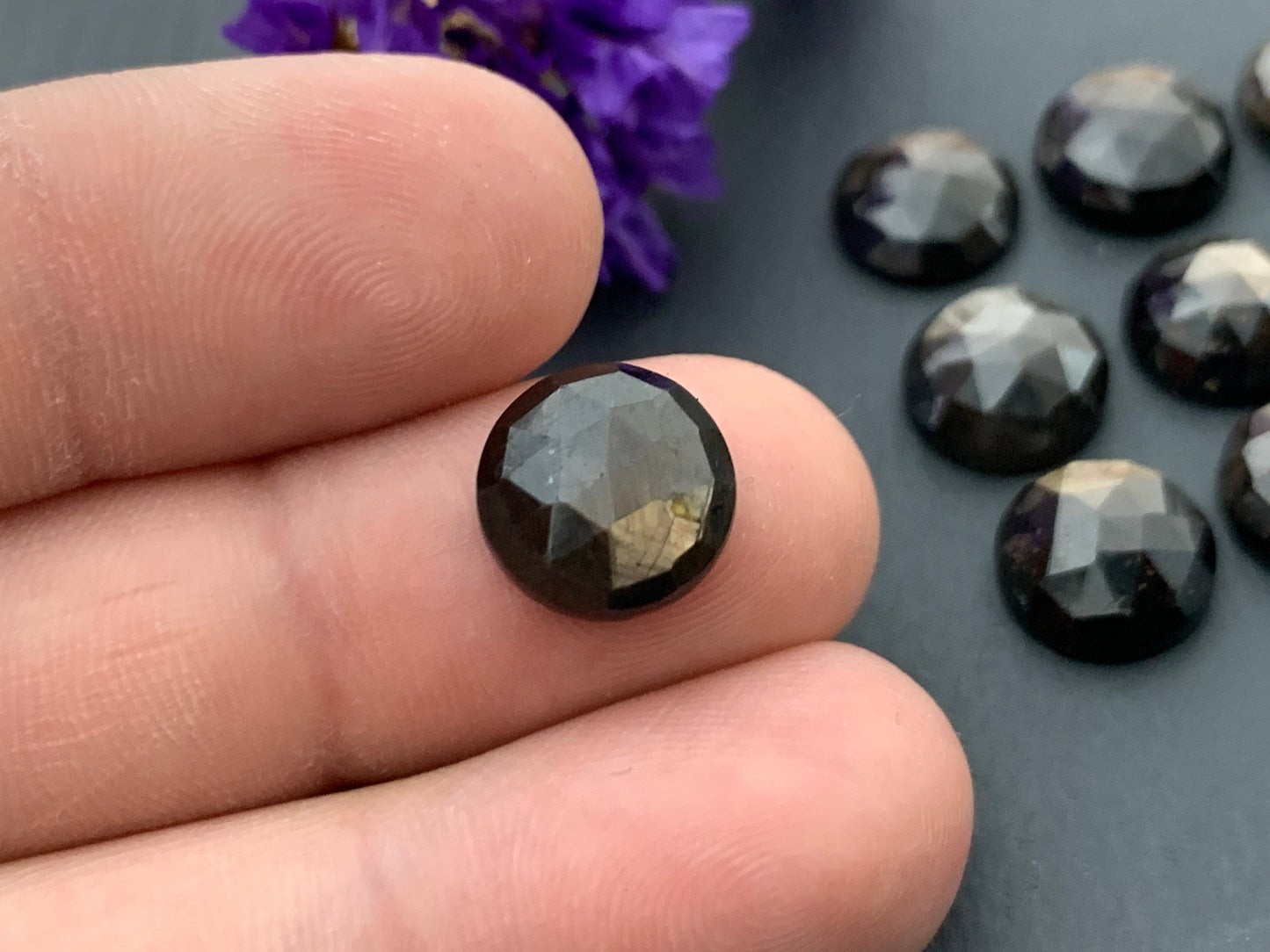 Faceted Wonderful Star Sapphire round 6mm, 8mm, 10mm cabochon