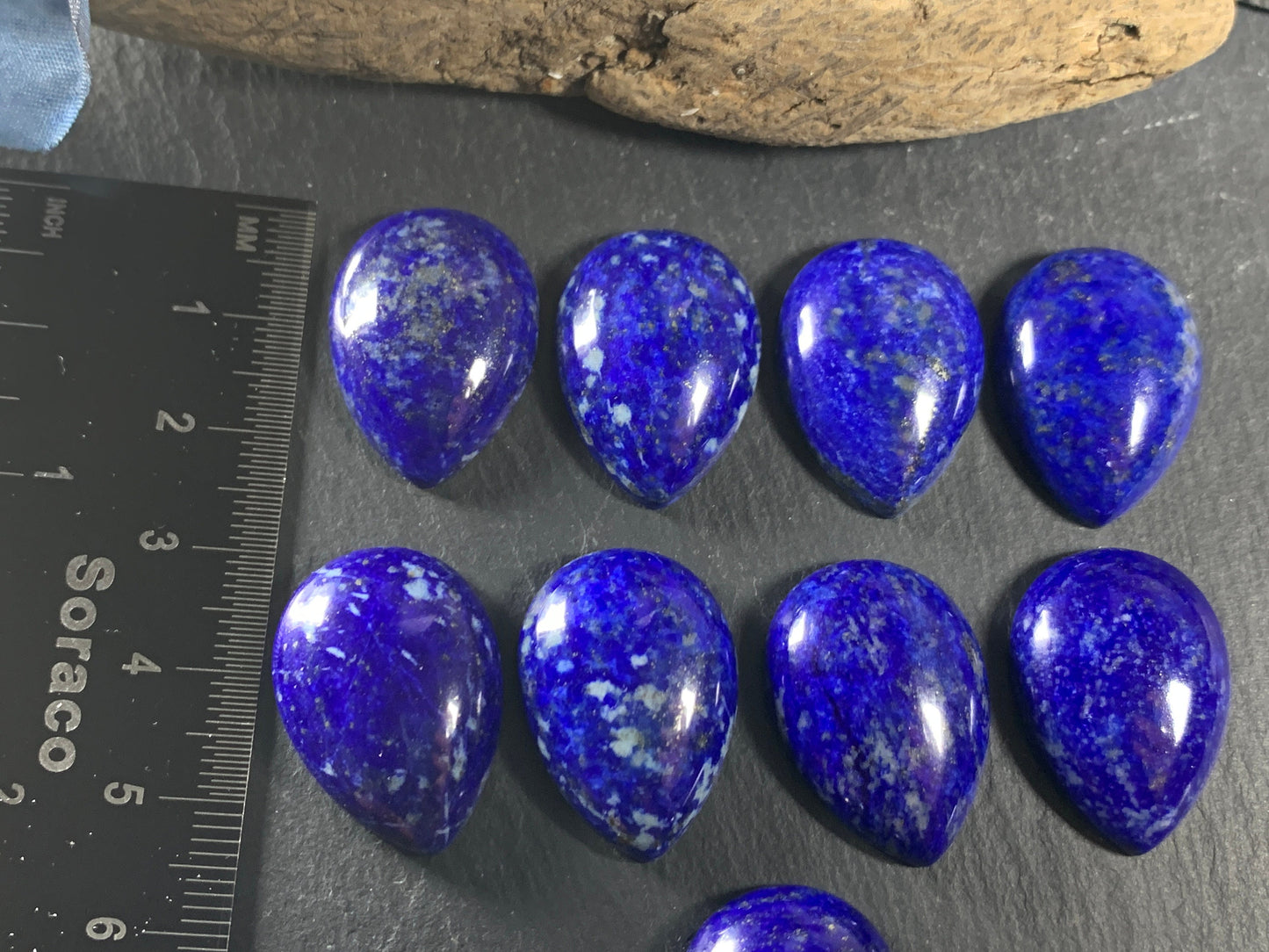 Lapis Lazuli pear 18x25mm cabochon - Calibrated cabochons