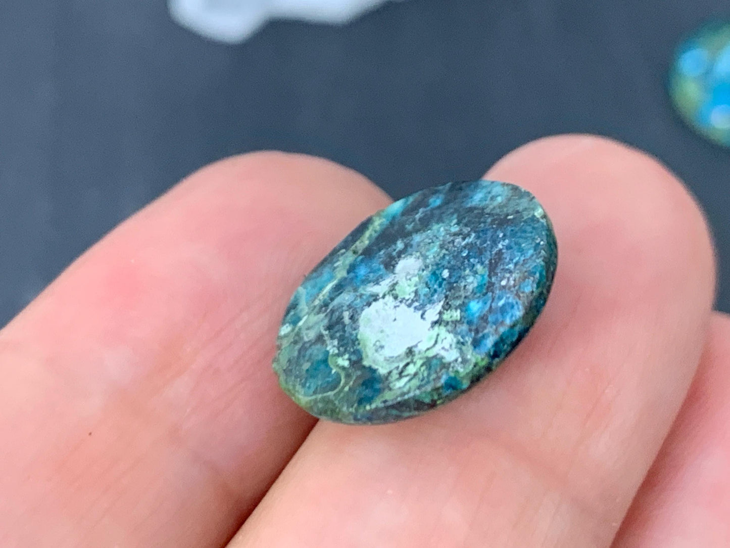 Tibetan Turquoise round 15mm cabochon