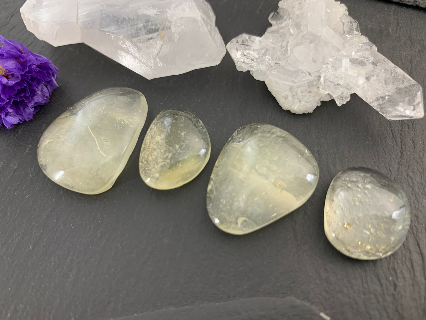 Libyan Desert Glass 19-27mm long cabochon