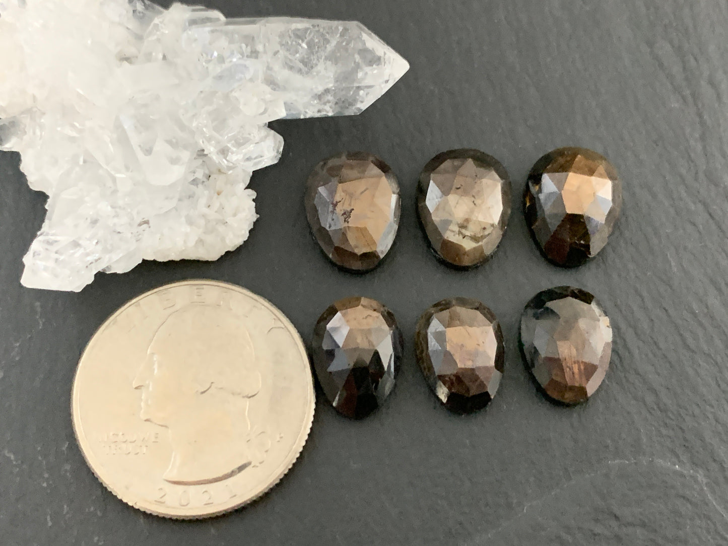 Faceted Star Sapphire 9x12mm, 10x13mm cabochon