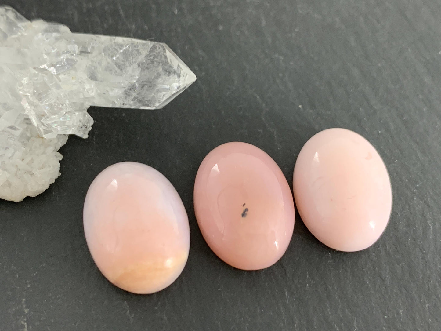 Pink Opal oval 13x18mm Cabochon