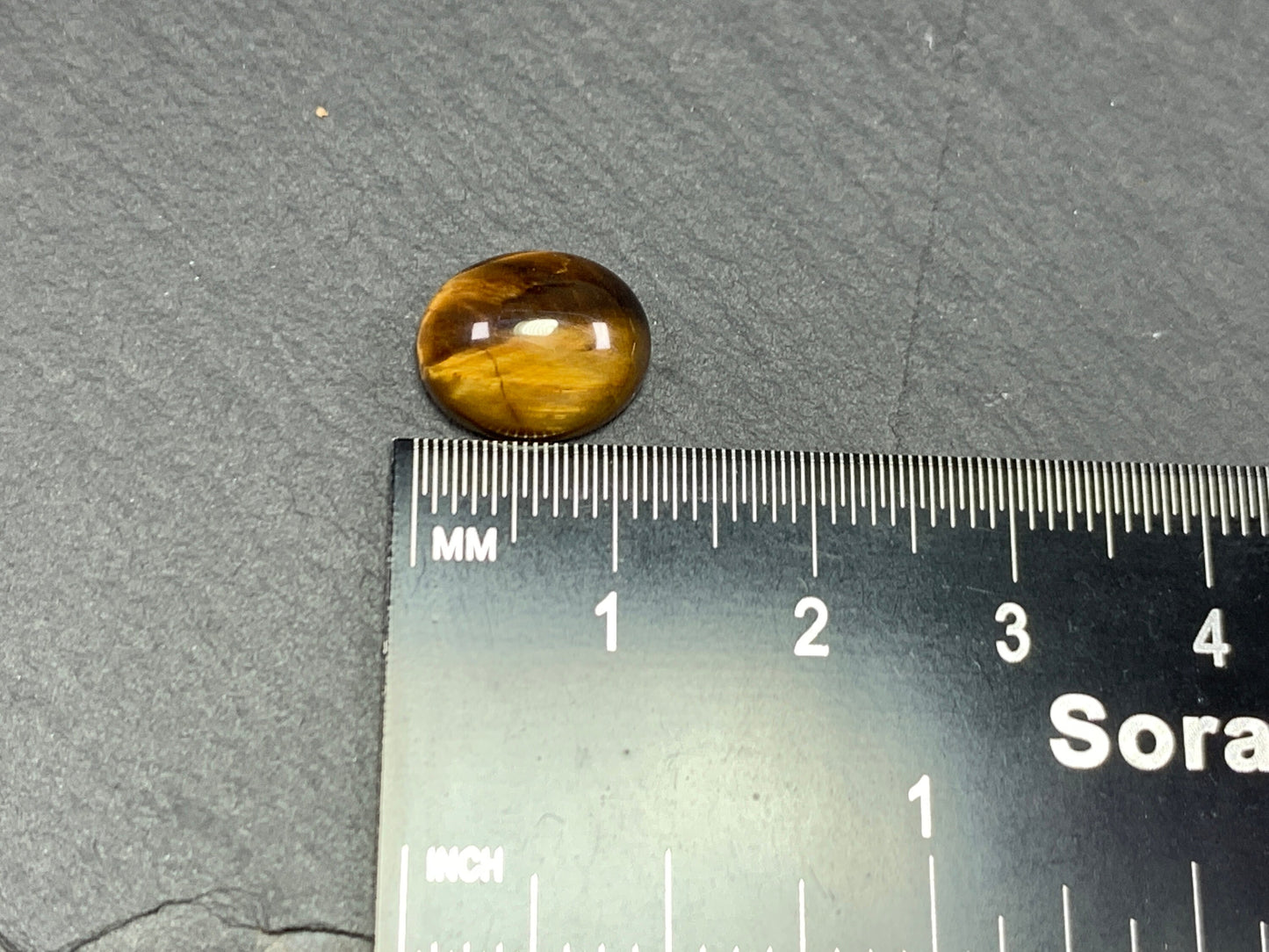 Tiger Eye oval 10x12mm cabochon - Calibrated Cabochons