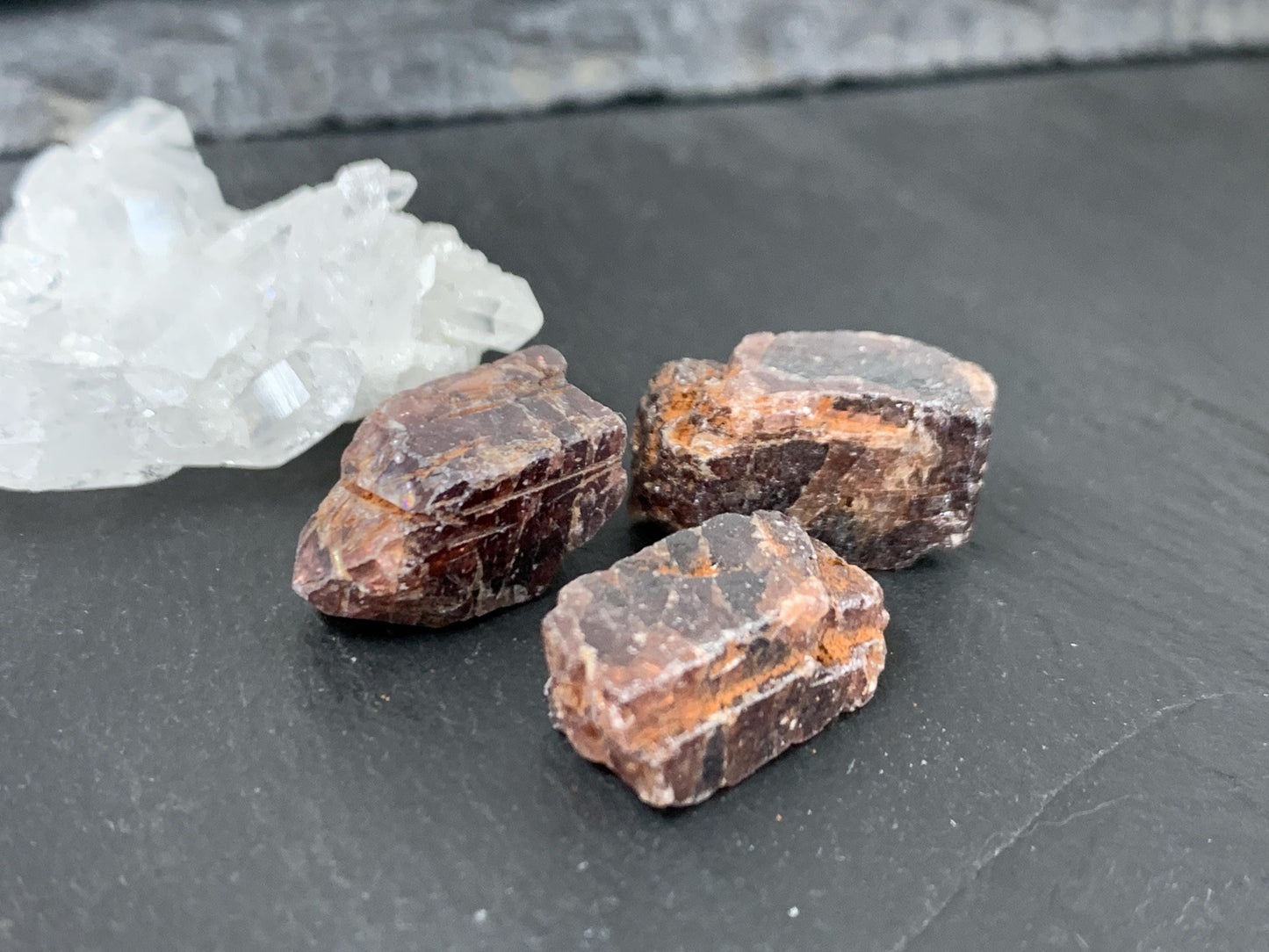 Raw Zircon 15-20mm long from Tanzania - lot of 3 pieces - not drilled gemstone
