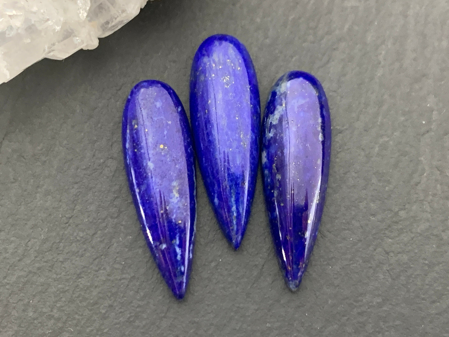 Lapis Lazuli pear 8x25mm Cabochon - Calibrated cabochons