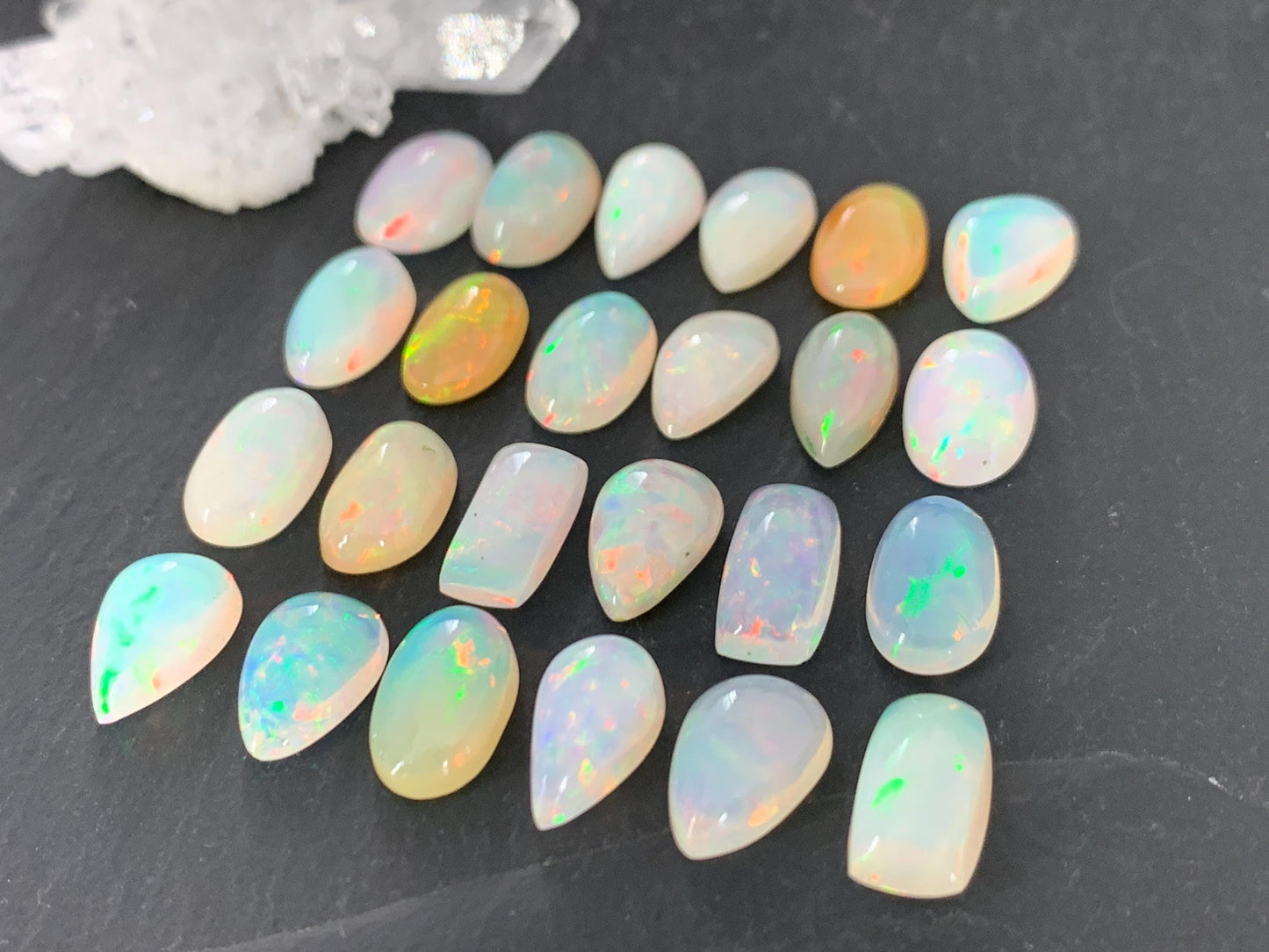 Ethiopian Opal 11-12mm long cabochon