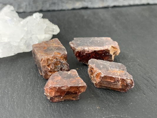 Raw Zircon 12-21mm long from Tanzania - lot of 4 pieces - not drilled gemstone