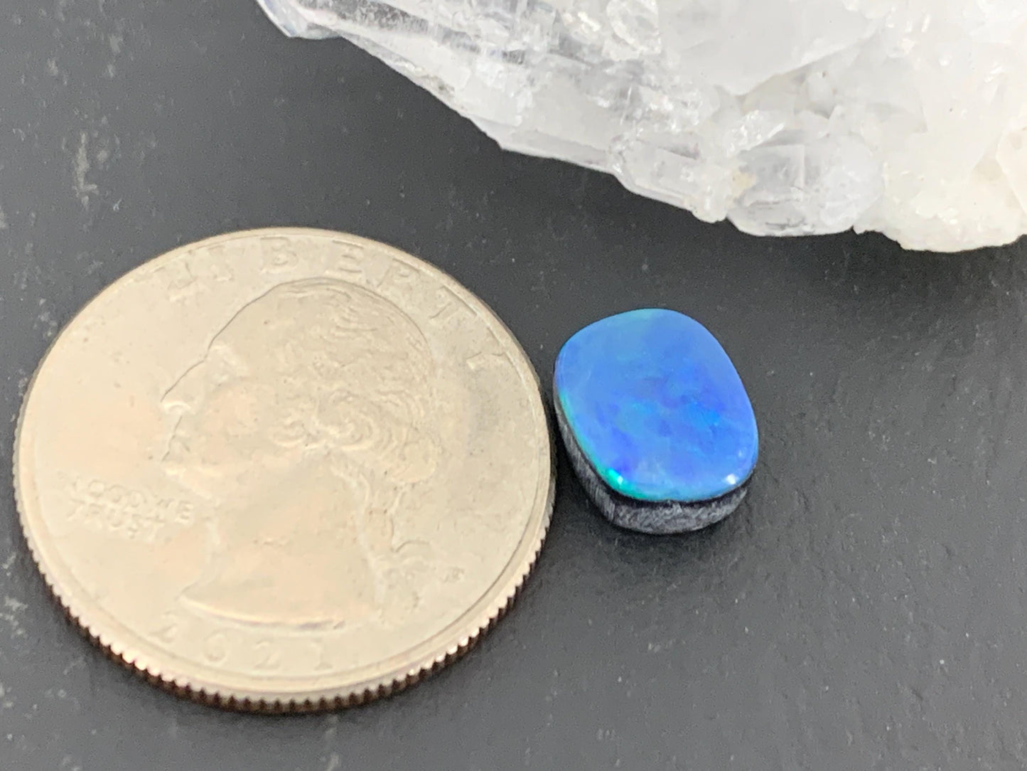 Australian Opal Doublet 8x10x4.5mm cabochon