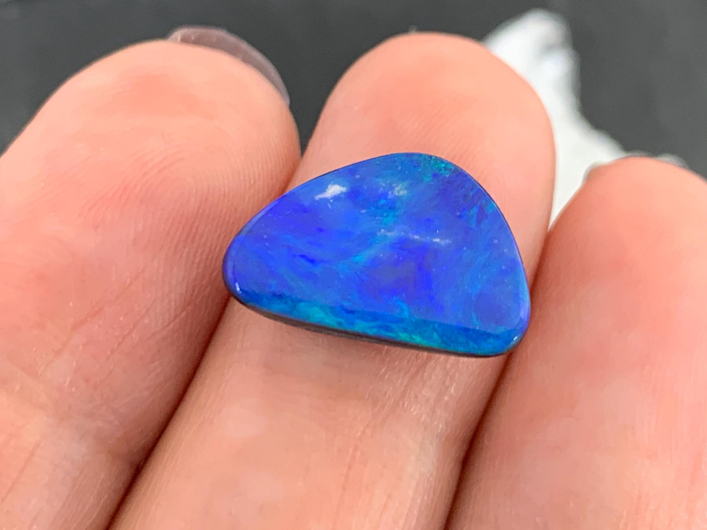 Australian Opal doublet 10x14x3.5mm cabochon