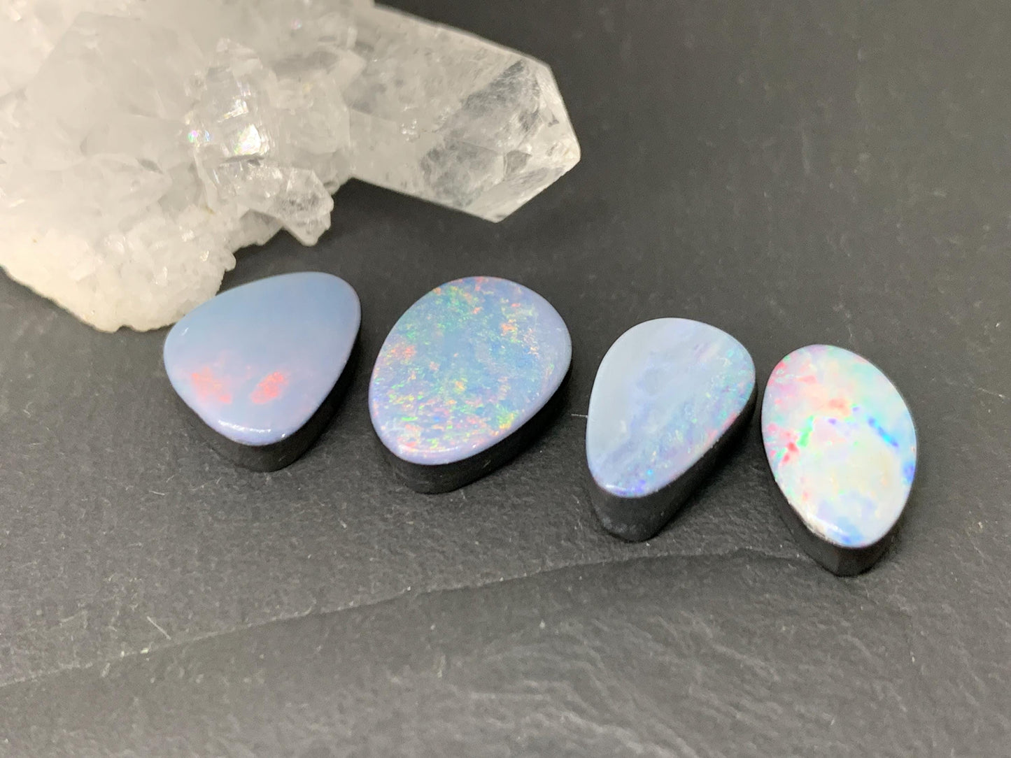 Australian Opal doublet 12-13mm long cabochon