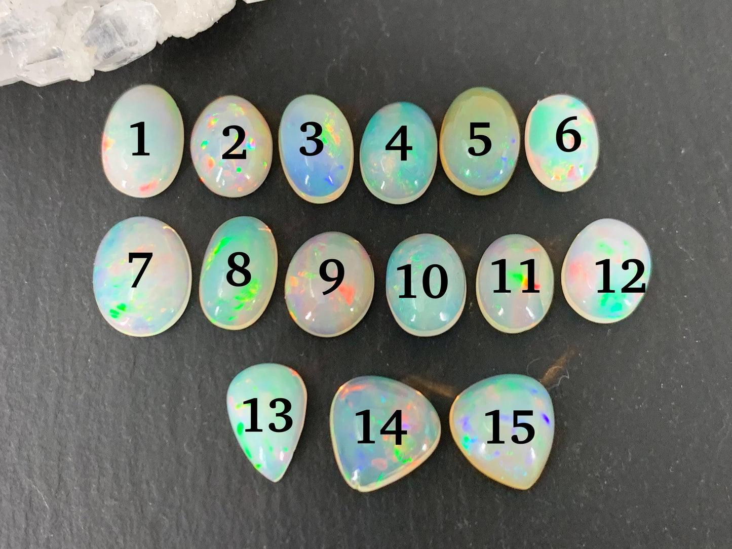 Ethiopian Opal 8-10mm long cabochon