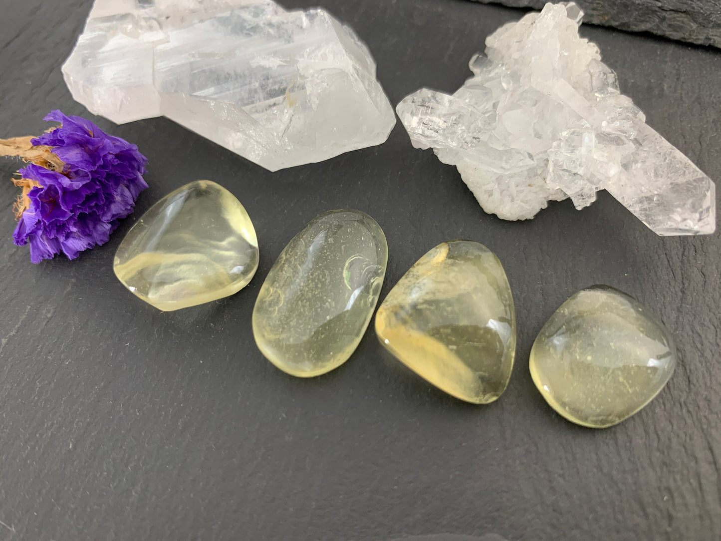 Libyan Desert Glass 18-24mm long cabochon