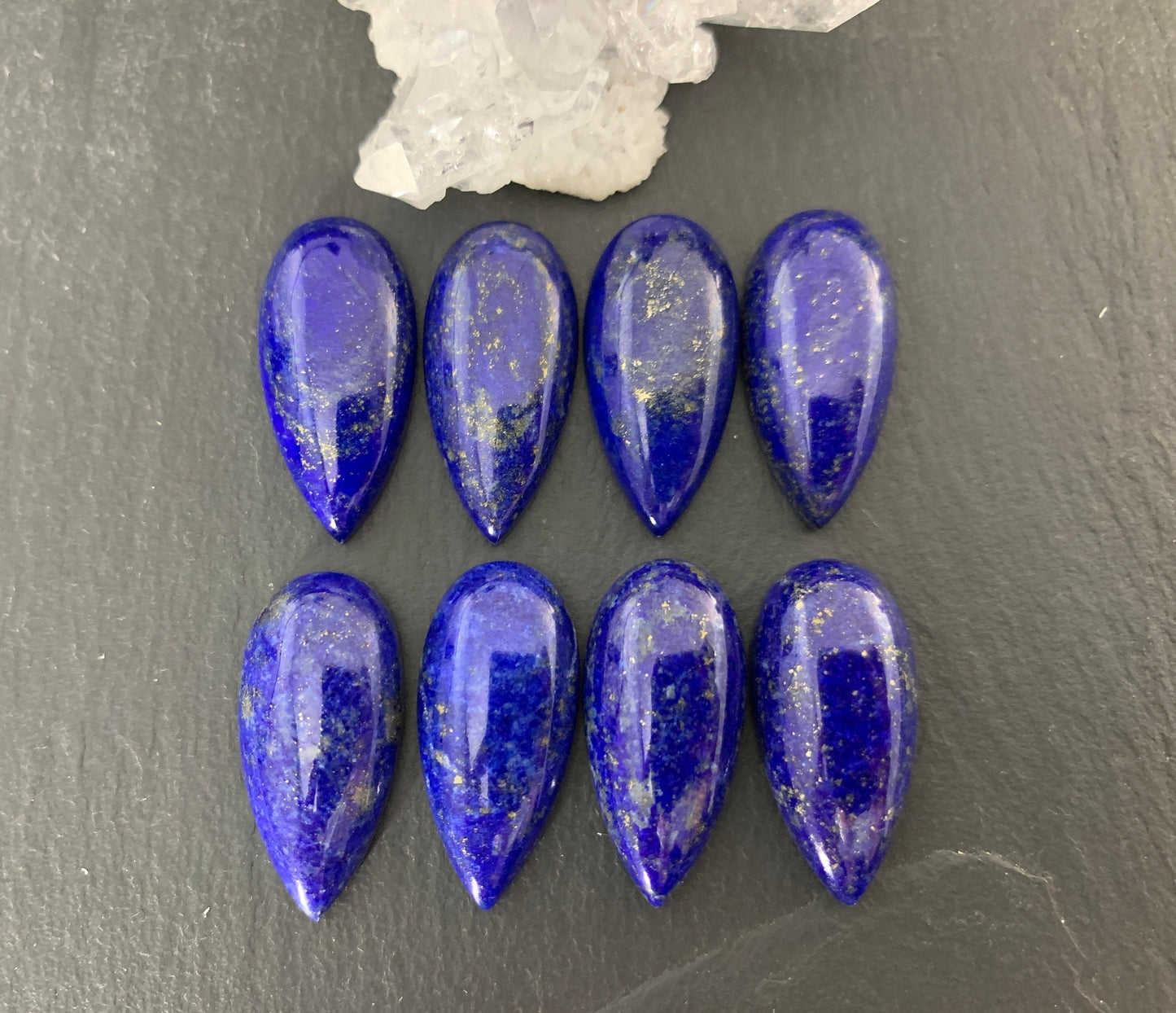 Lapis Lazuli pear 12x25mm cabochon - Calibrated cabochons