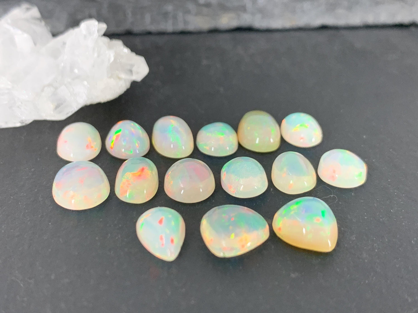 Ethiopian Opal 8-10mm long cabochon