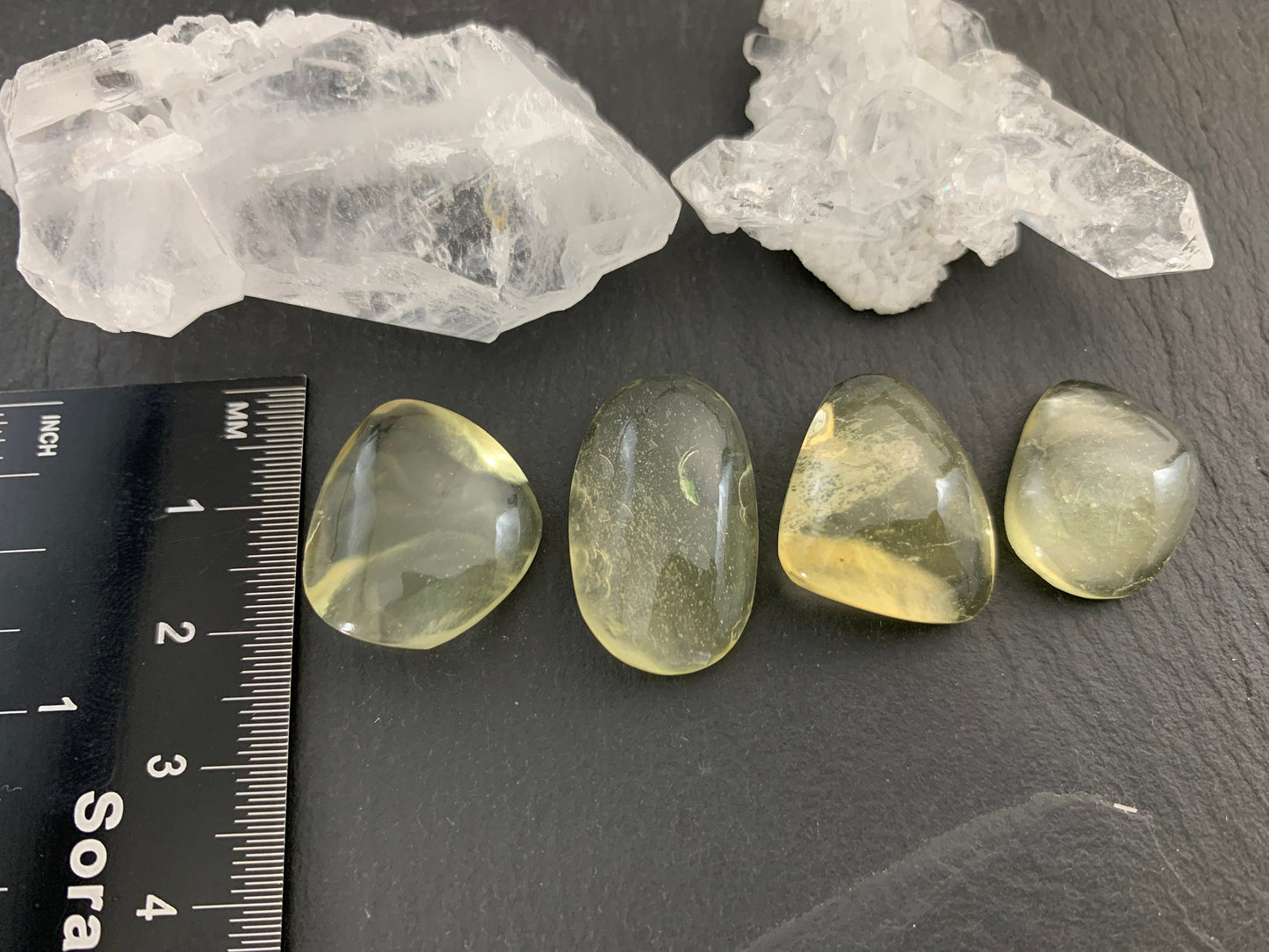 Libyan Desert Glass 18-24mm long cabochon