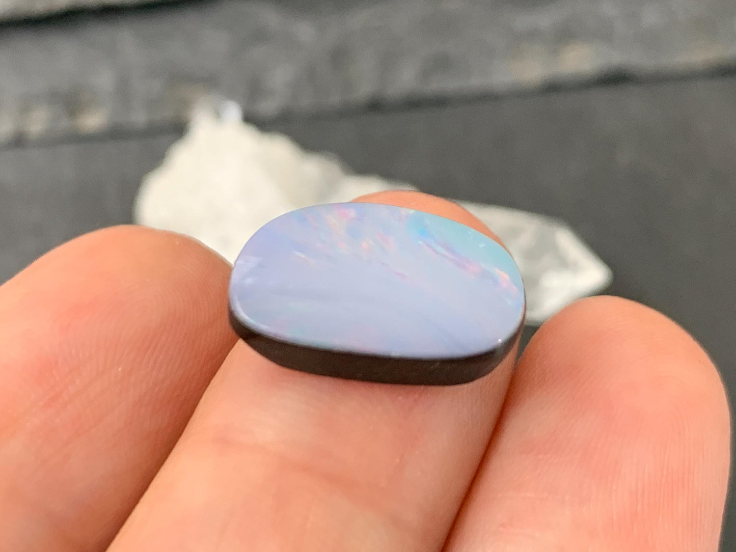 Australian Opal doublet 10x15x4mm cabochon