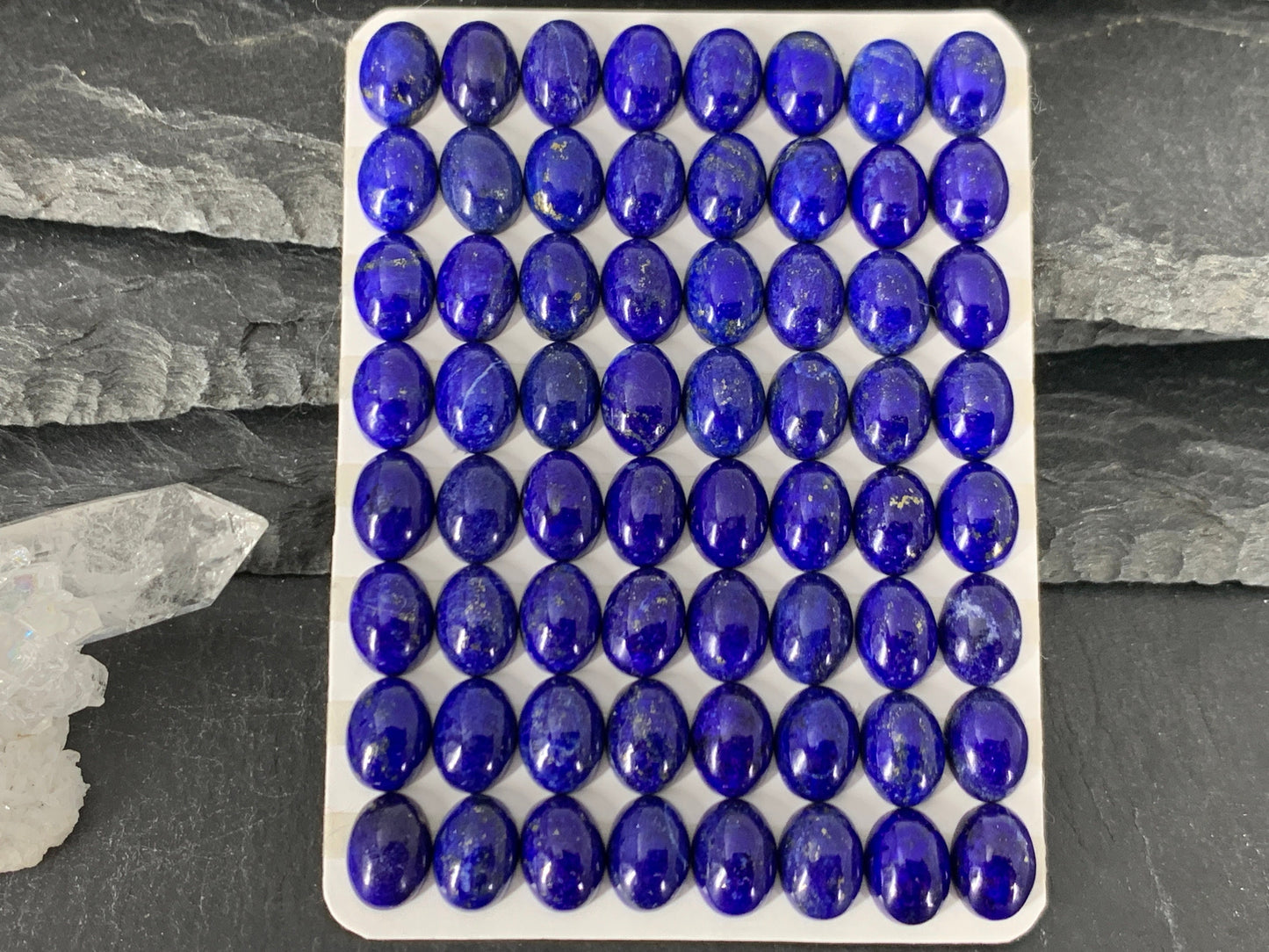 Lapis Lazuli oval 6x8mm cabochon - Calibrated acbochons