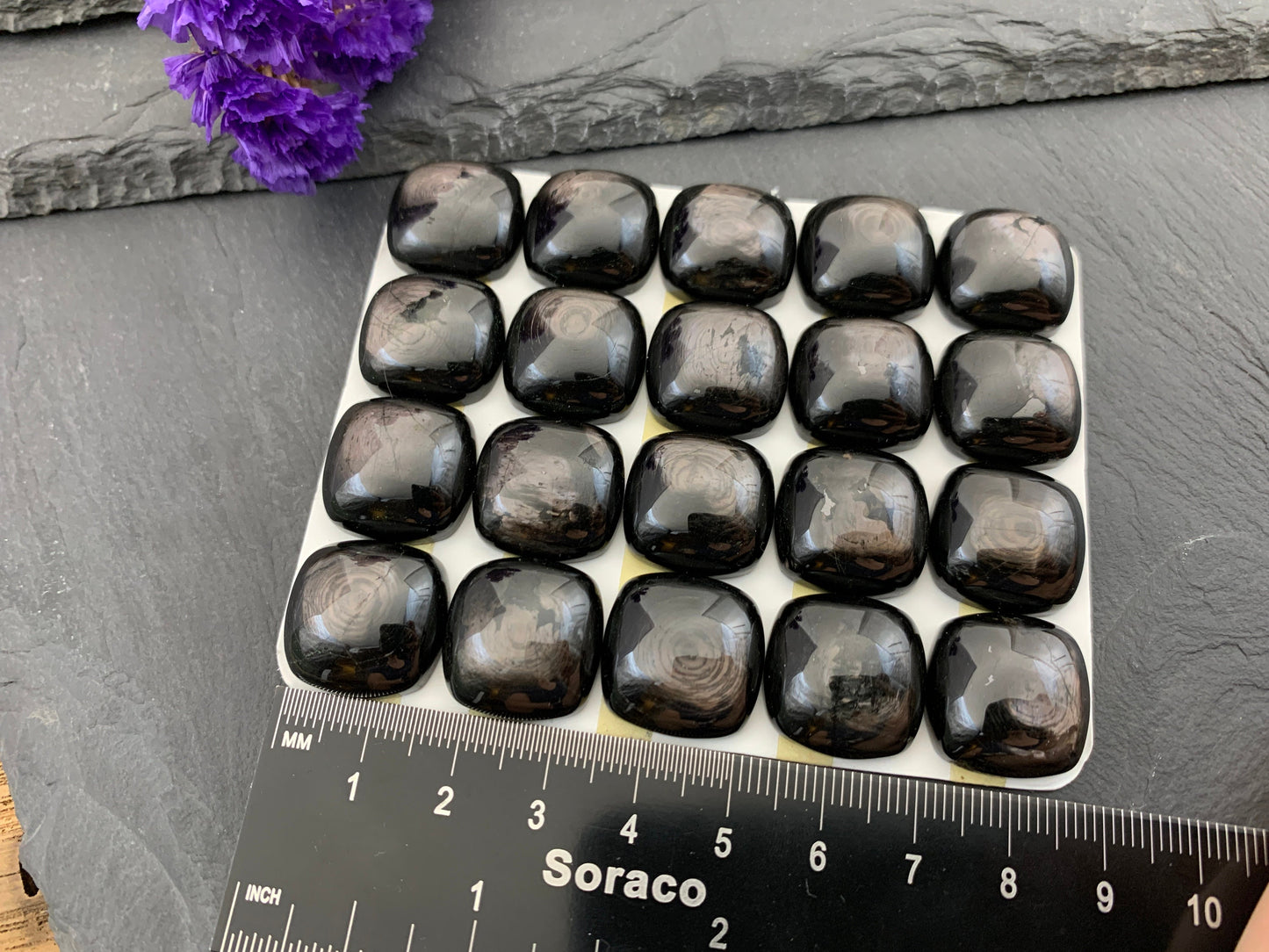 Hypersthenes Square 18mm cabochon