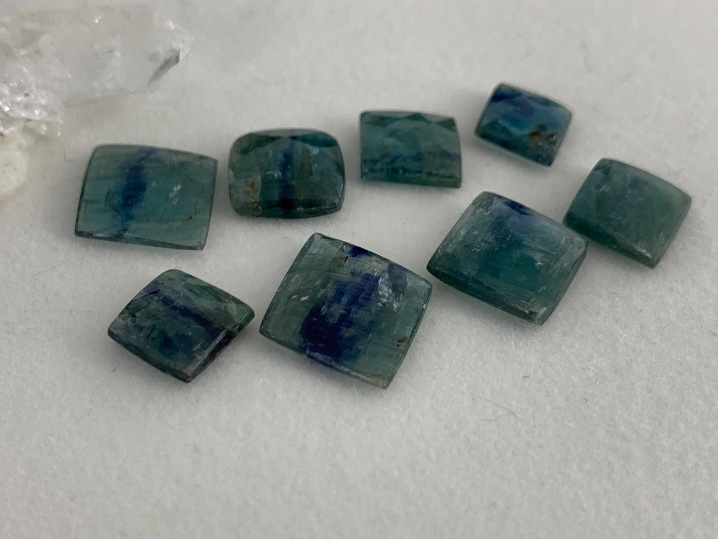 Faceted Kyanite 13-19mm long cabochon- select your cabochon