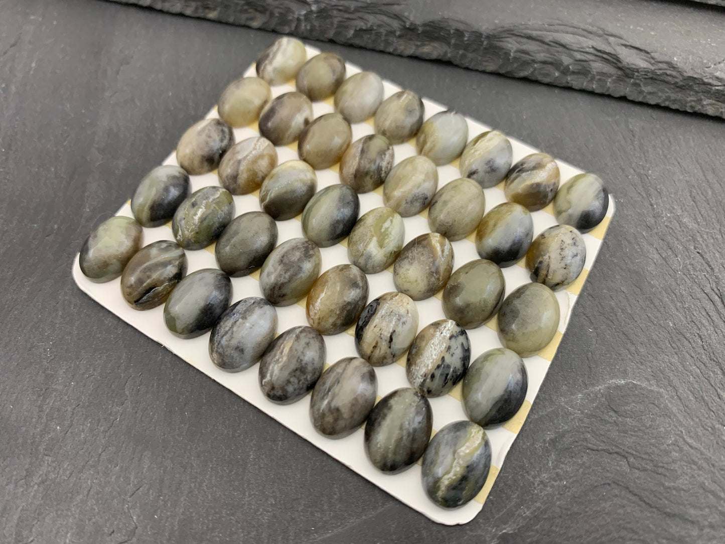 Golden Black Pietersite oval 10x14mm Cabochon - Calibrated cabochons