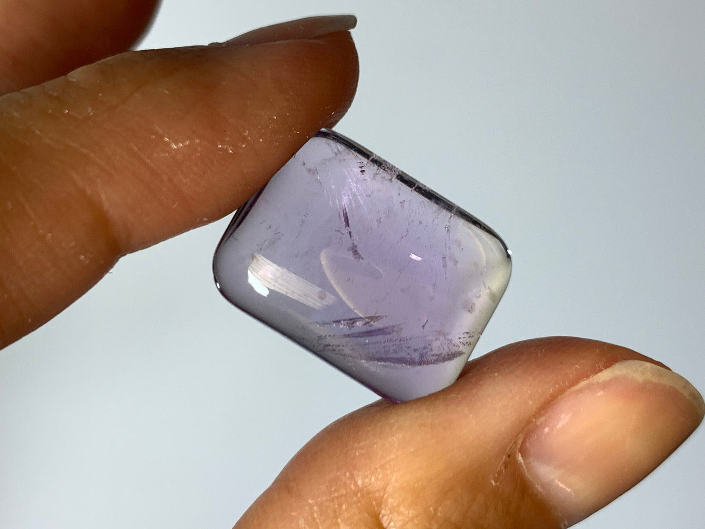 Ametrine rectangle 15x20mm cabochon - Calibrated cabochons