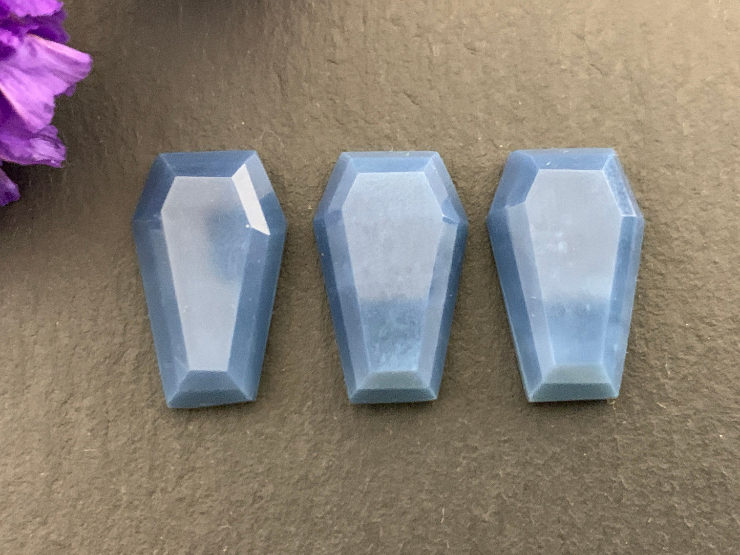 Blue Opal Coffin 10x16mm cabochon