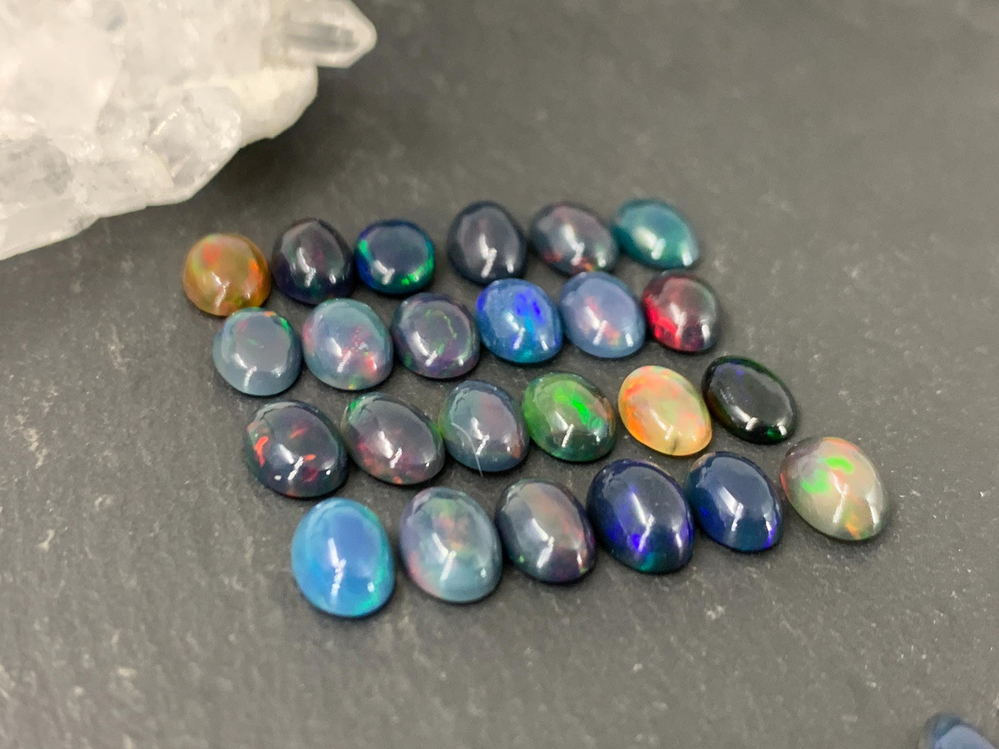 Black Ethiopian Opal 5x7mm Cabochon
