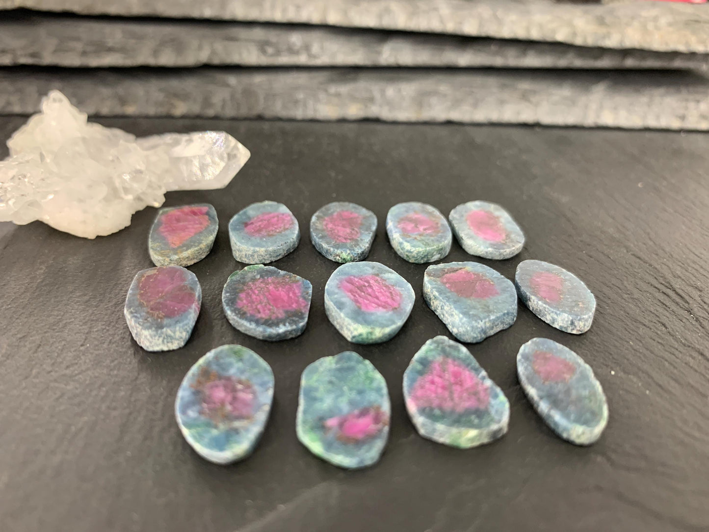 Watermelon Ruby 14mm long slice