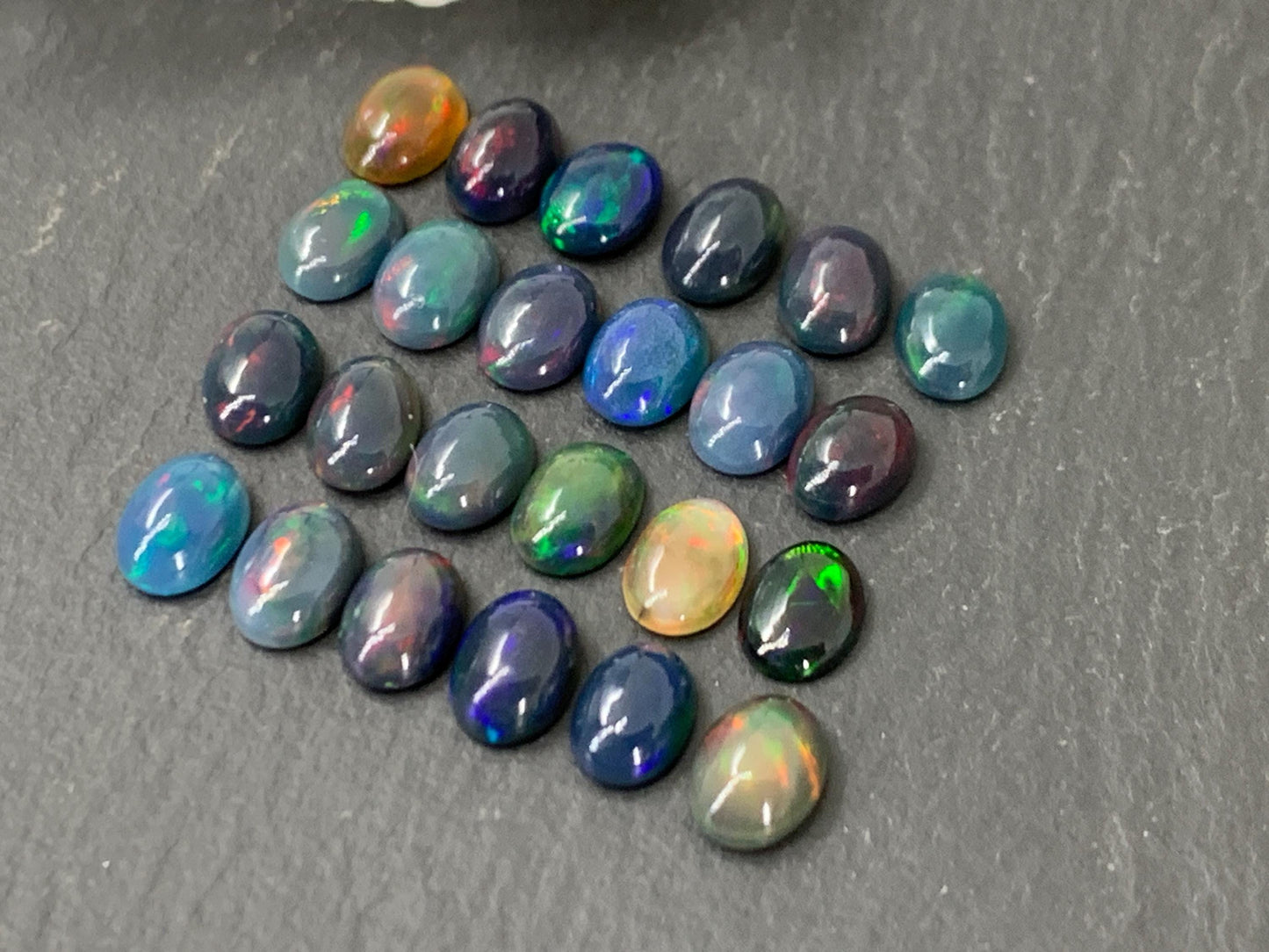 Black Ethiopian Opal 5x7mm Cabochon