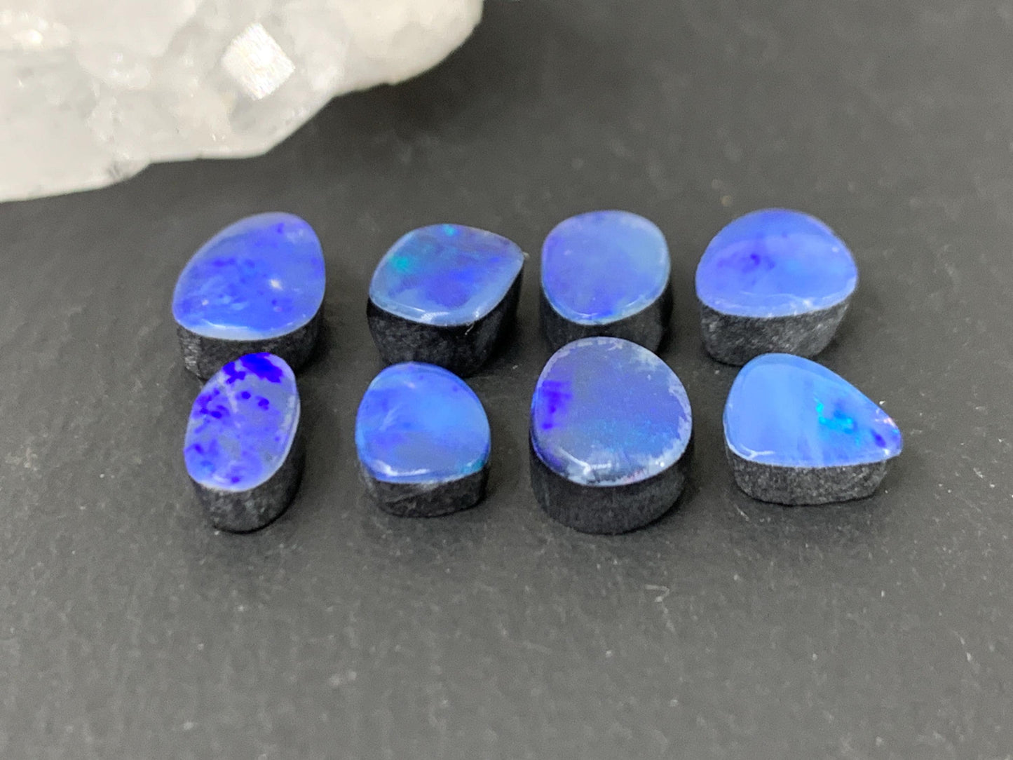 Australian Opal Doublet 7-9mm long cabochon - Second quality