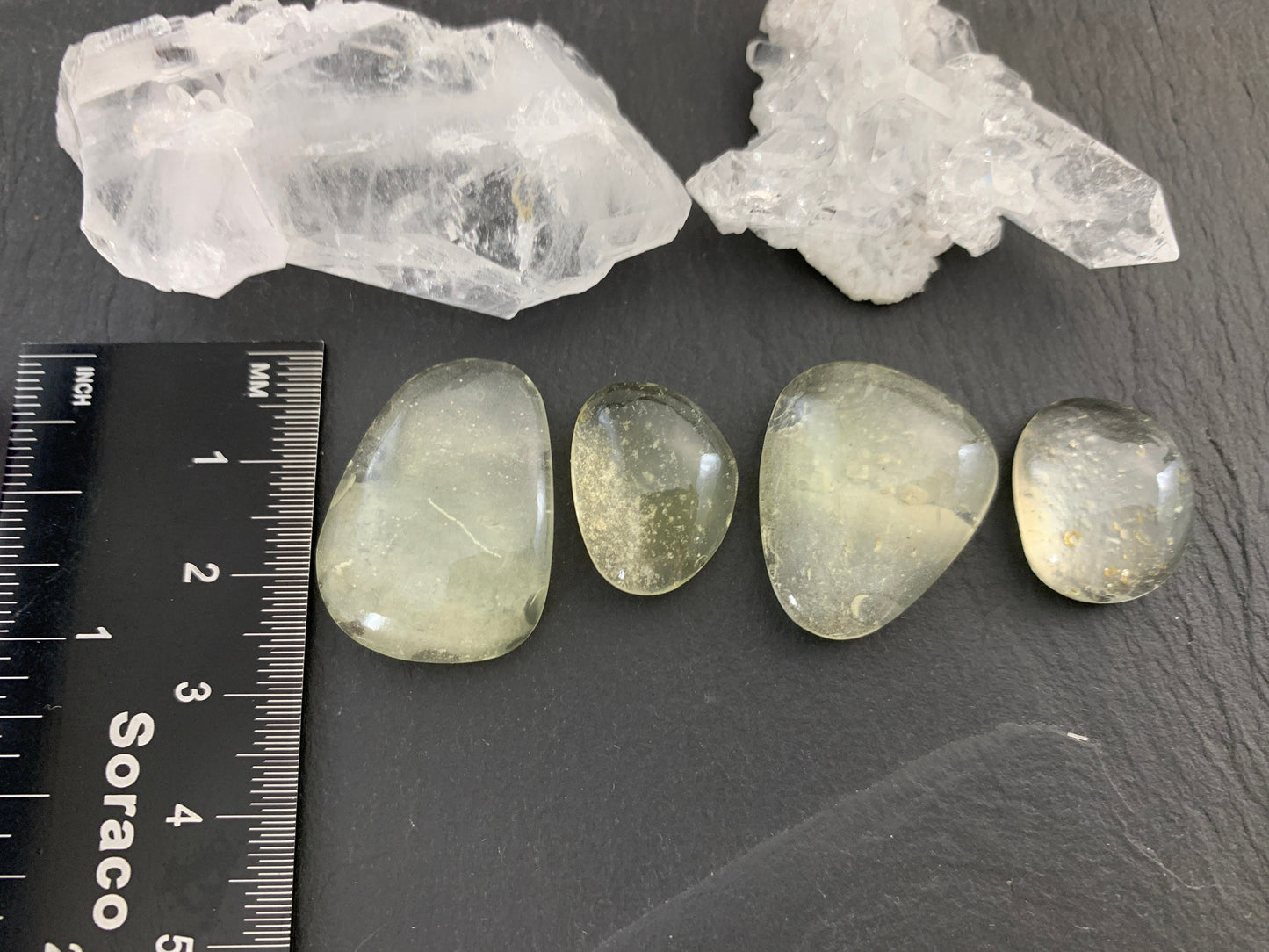 Libyan Desert Glass 19-27mm long cabochon