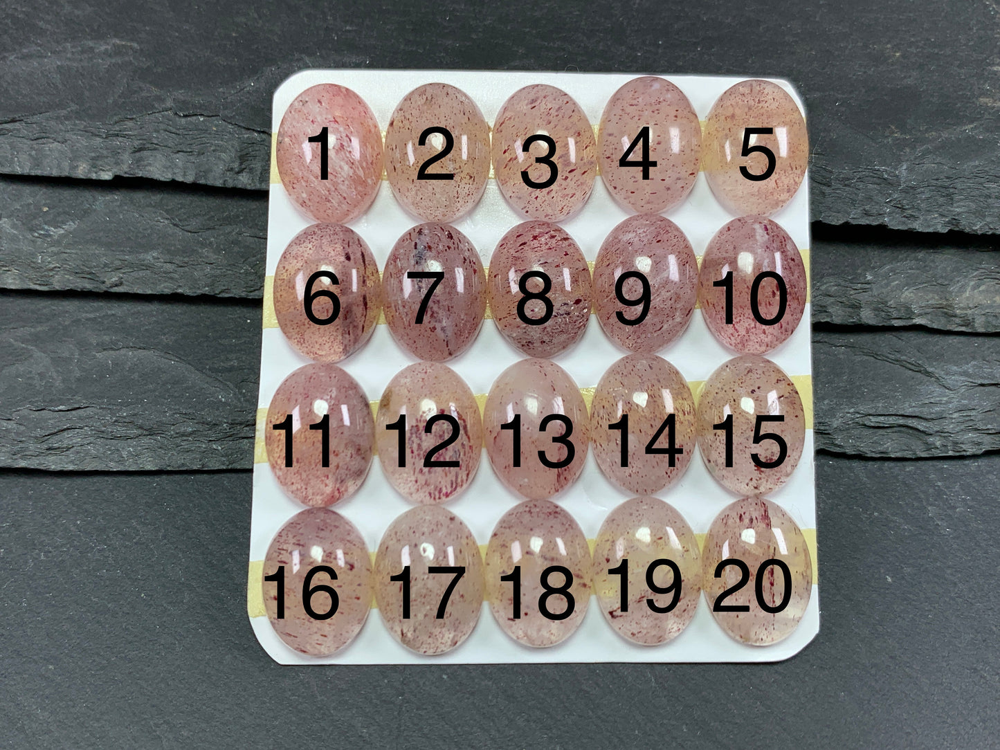 Red Sunstone oval 12x16mm Cabochon - Calibrated Cabochons