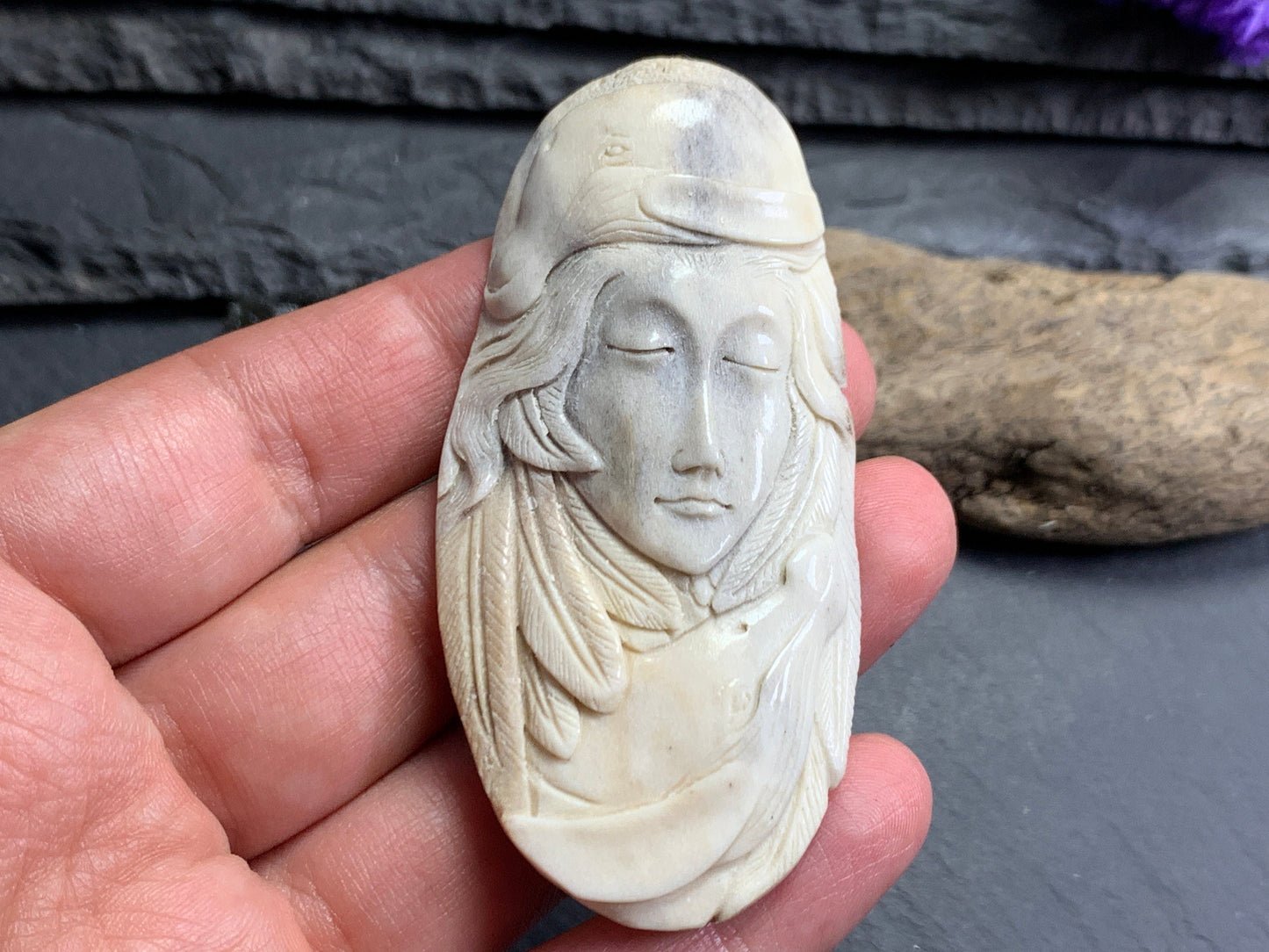 Bull Bone Carving