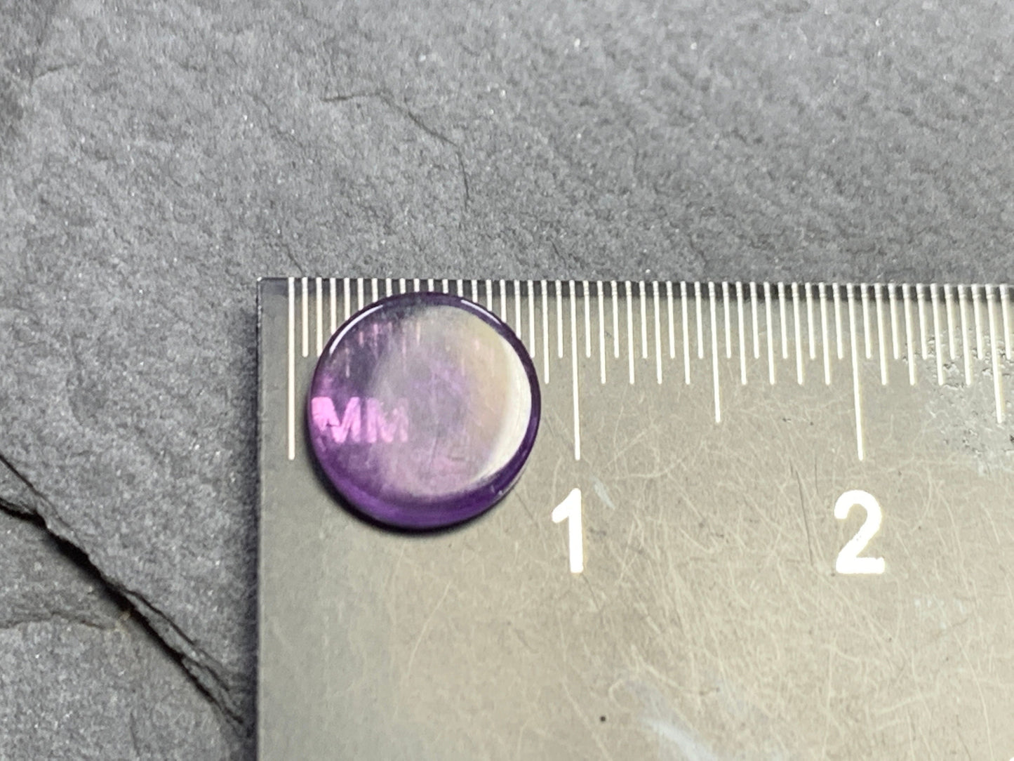 Flat Amethyst round 8mm, 10mm, 12mm cabochon - Calibrated cabochons
